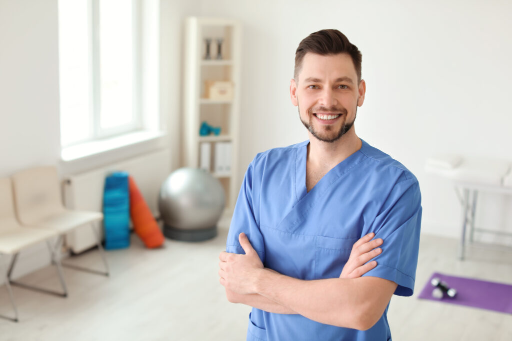 fisioterapeuta ou profissional de educação física