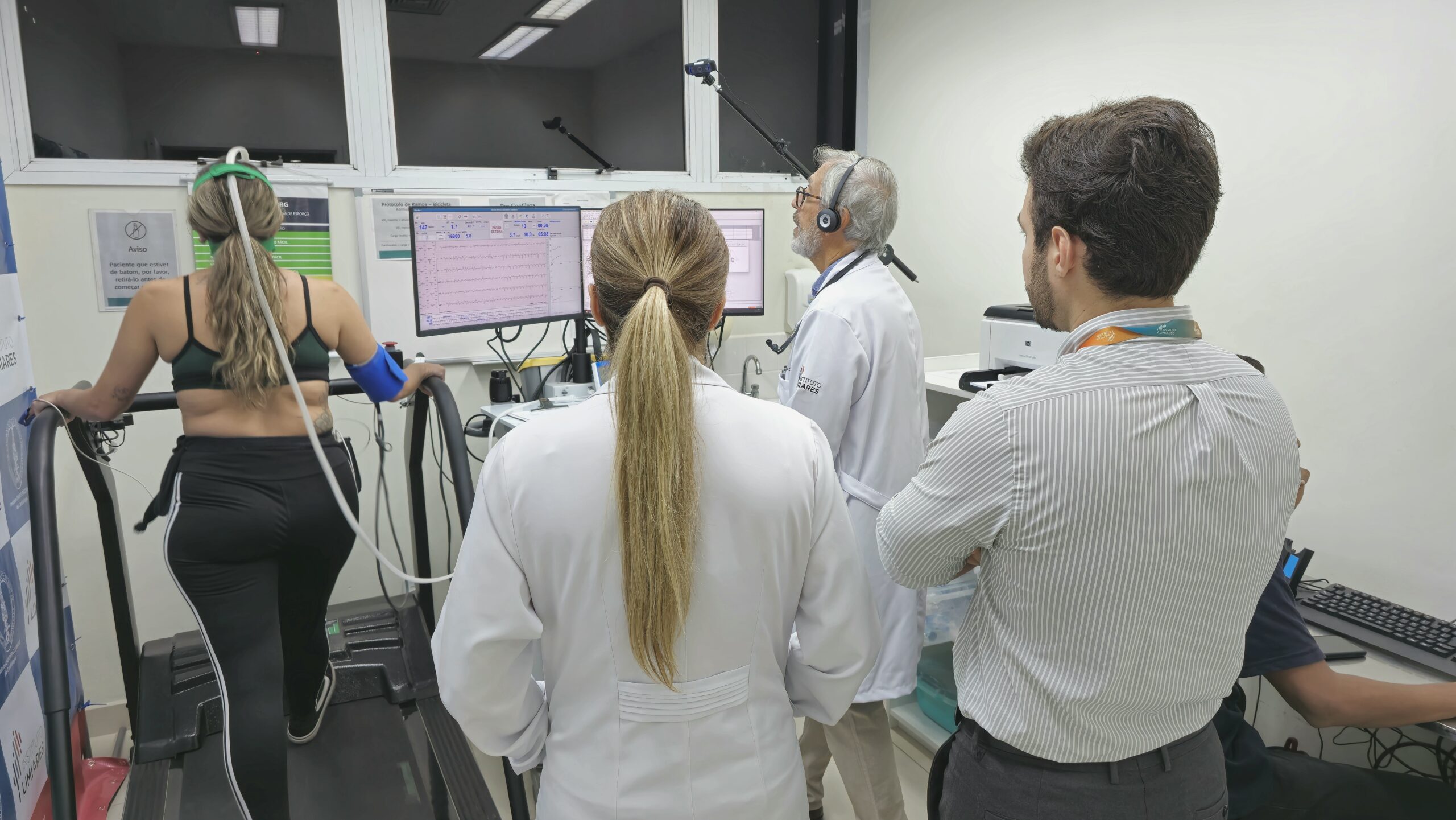 Prática no ergômetro